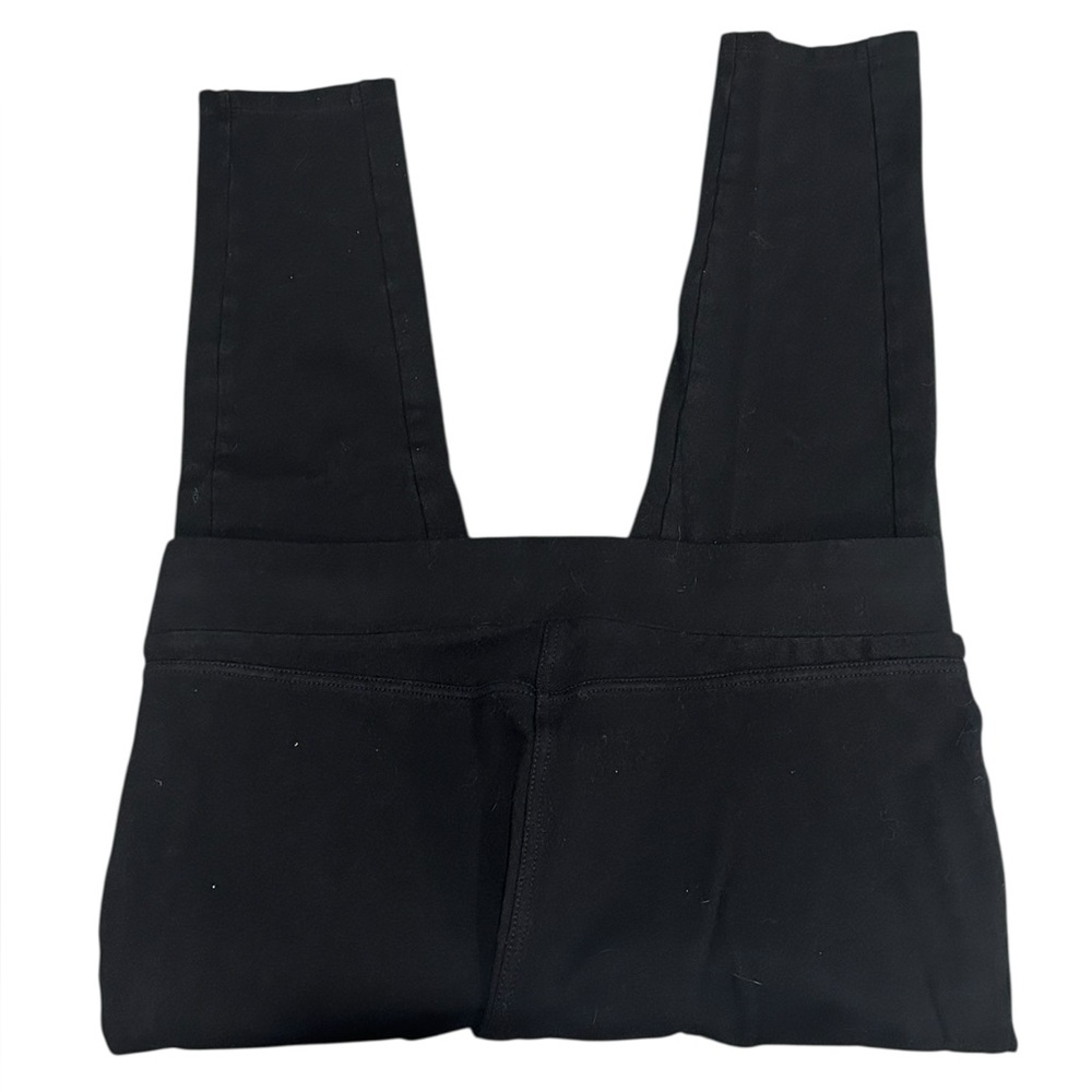 Loft Black Ponte Stretch Pull On Straight Ankle Pants - Size Large - Picture 9 of 15